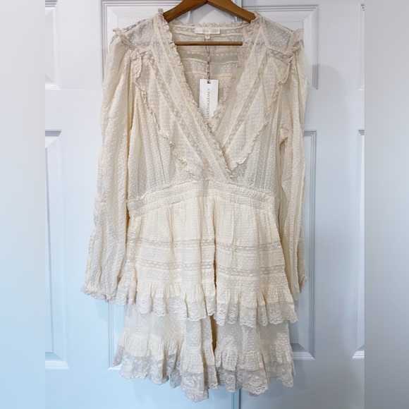 NWT $425 LoveShackFancy Milena Lace Dress - Picture 9 of 10